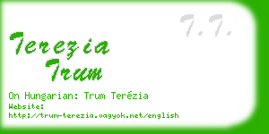 terezia trum business card